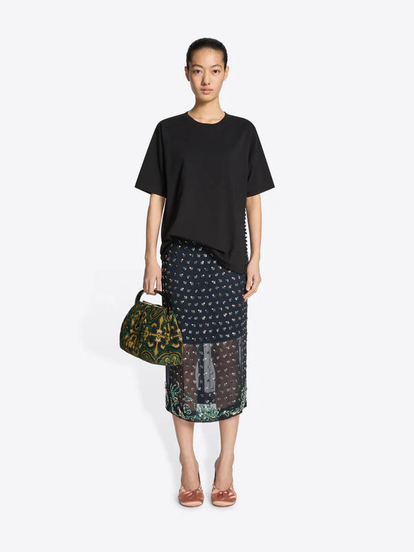 DRIES VAN NOTEN EMBELLISHED SKIRT