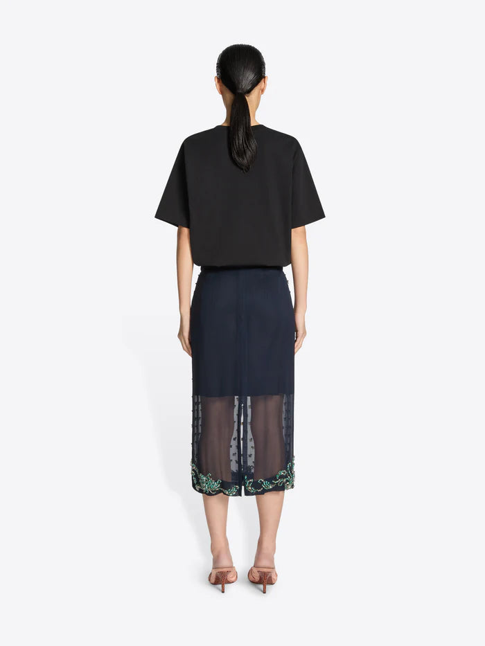 DRIES VAN NOTEN EMBELLISHED SKIRT