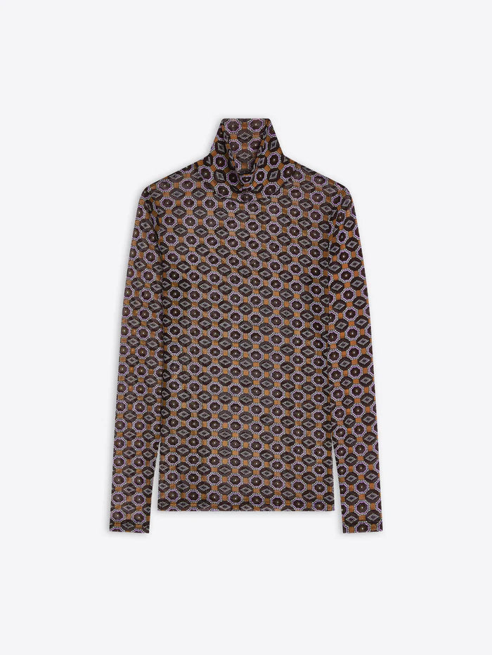 DRIES VAN NOTEN HOYSER PRINTED TURTLENECK