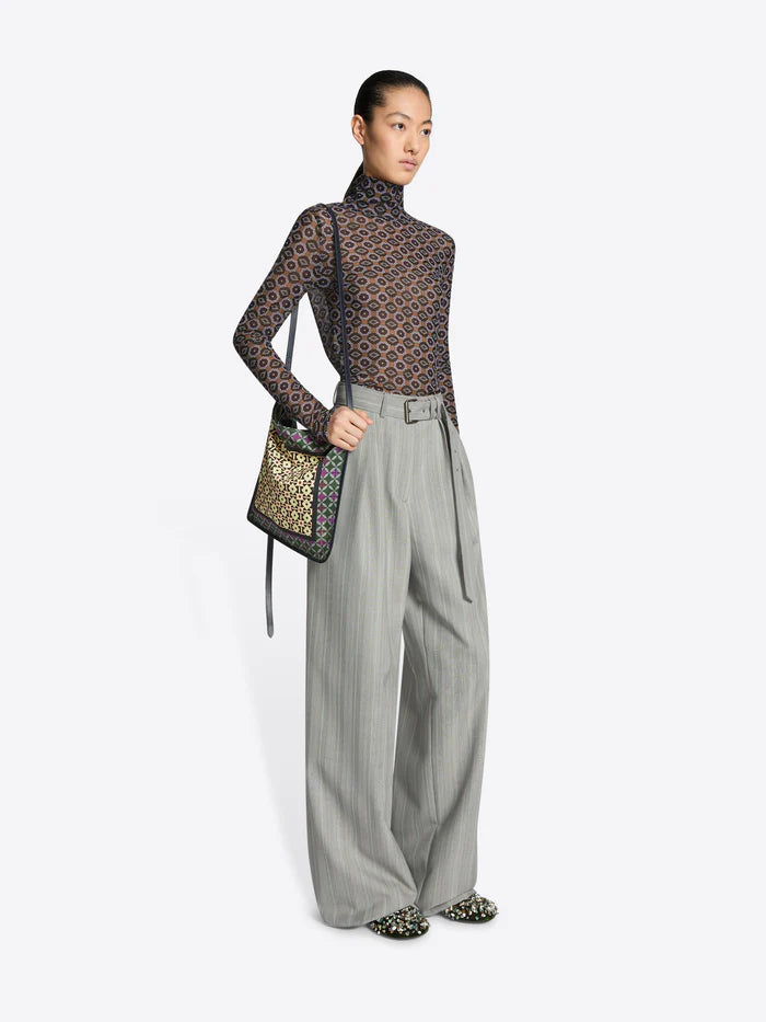 DRIES VAN NOTEN HOYSER PRINTED TURTLENECK