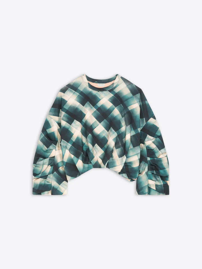 DRIES VAN NOTEN HANNETT DRAPED SWEATSHIRT