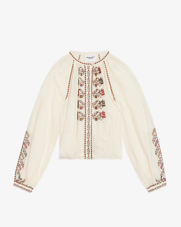 ISABEL MARANT ECRU LYNNE BLOUSE