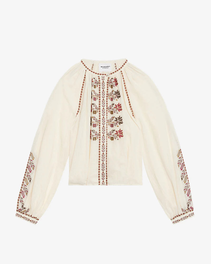 ISABEL MARANT ECRU LYNNE BLOUSE