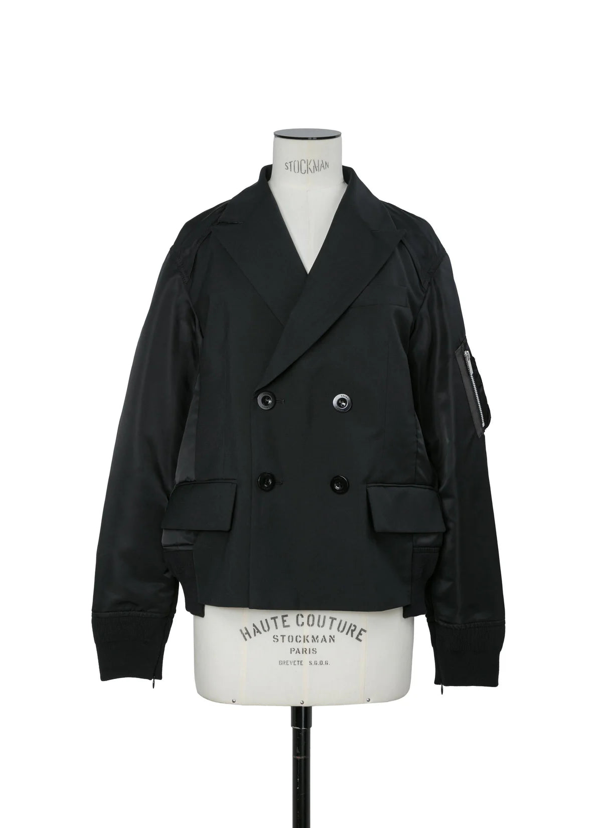 SACAI SUITING X NYLON JACKET