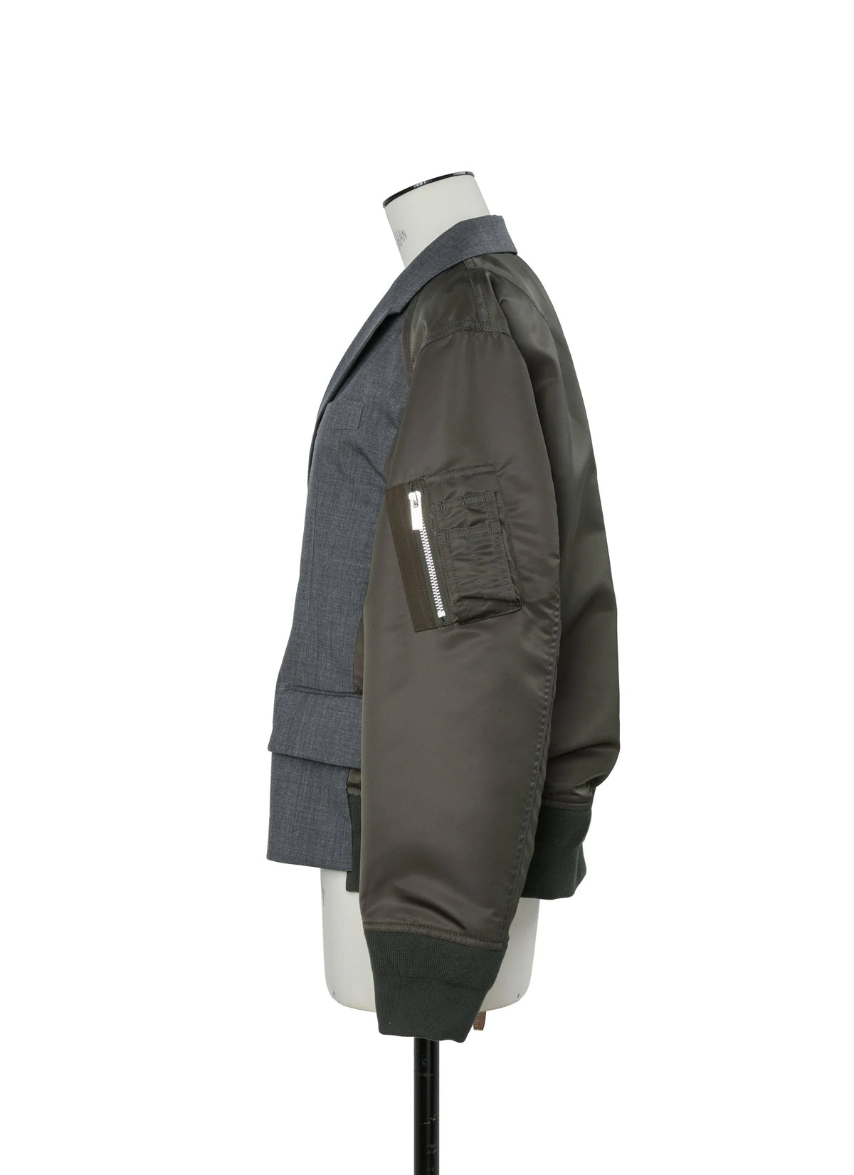SACAI SUITING X NYLON TWILL JACKET