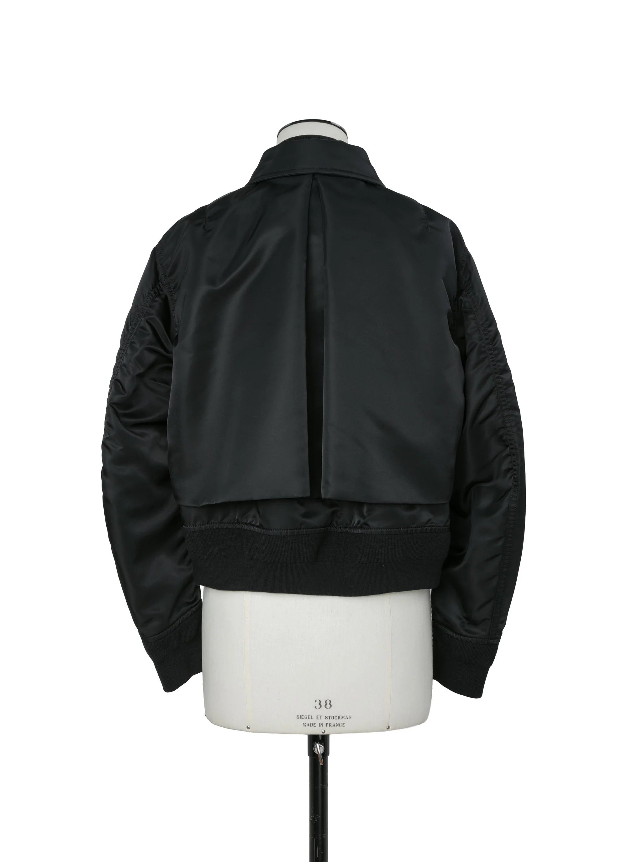 SACAI NYLON TWILL BLOUSON BLACK