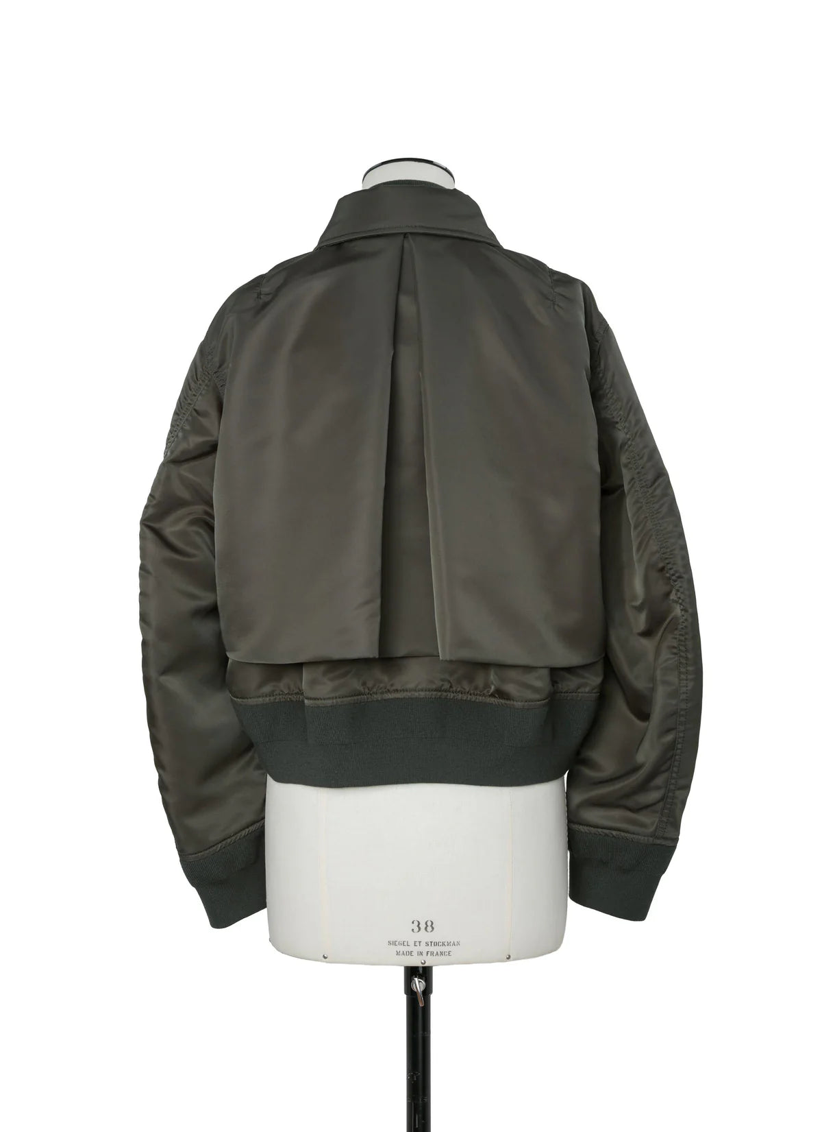 SACAI DARK KHAKI NYLON TWILL BLOUSON