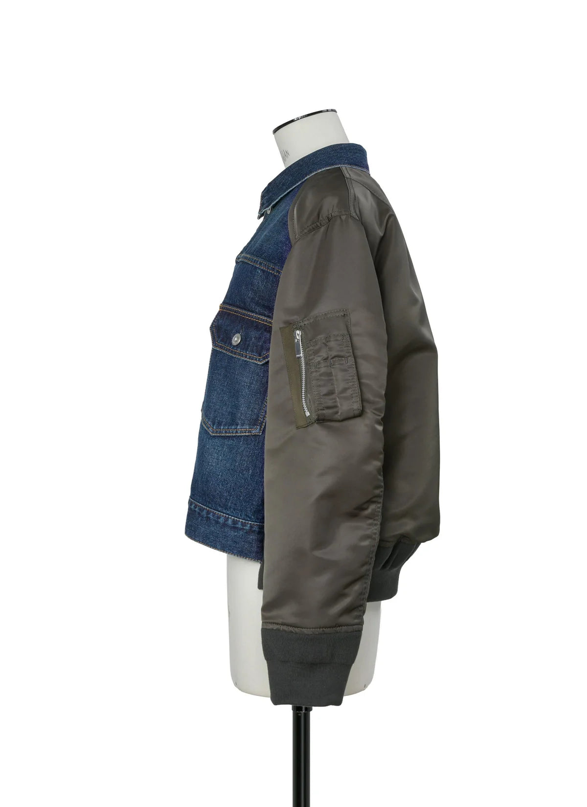 SACAI DENIM X NYLON BLOUSON