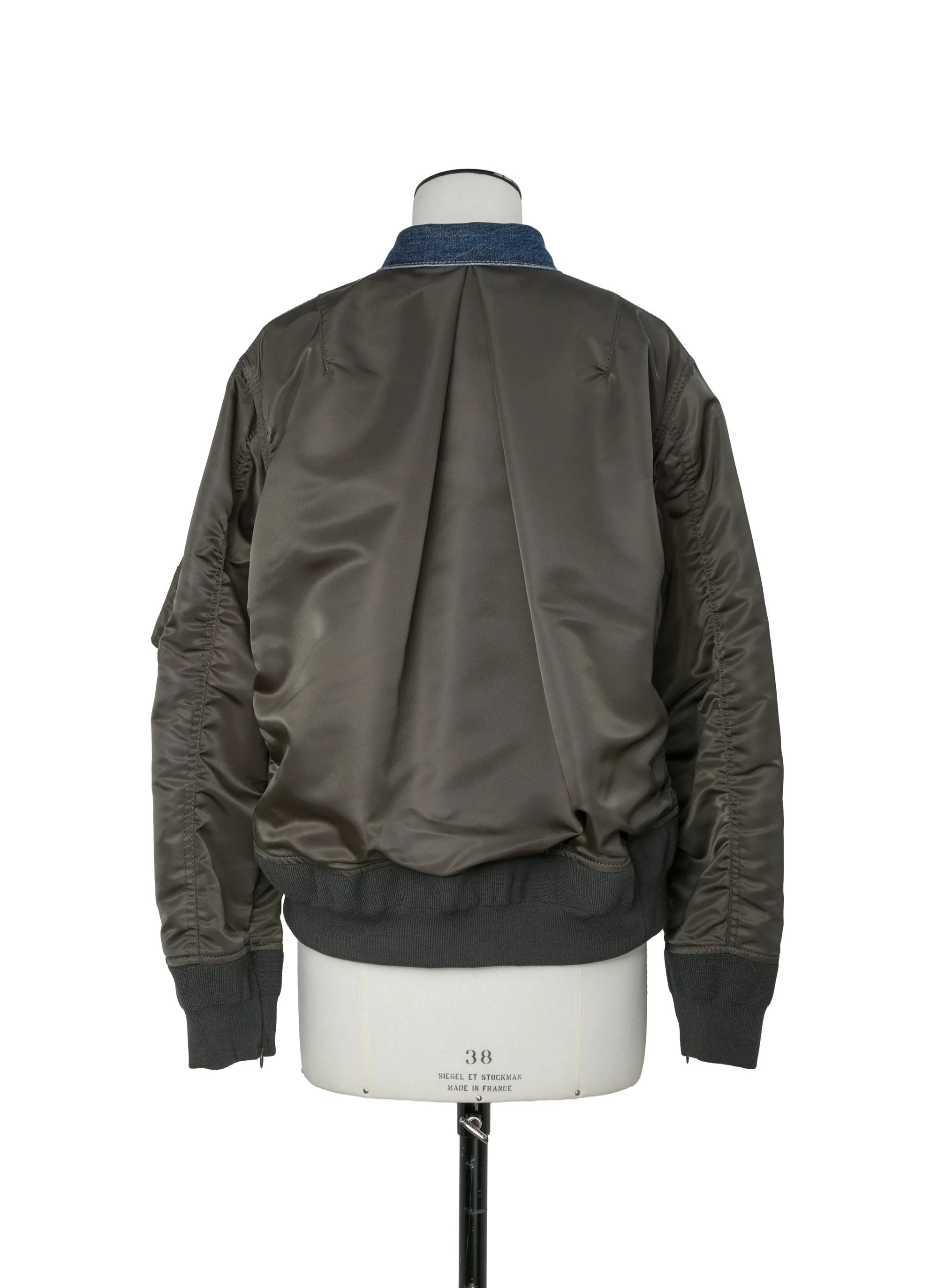 SACAI DENIM X NYLON BLOUSON