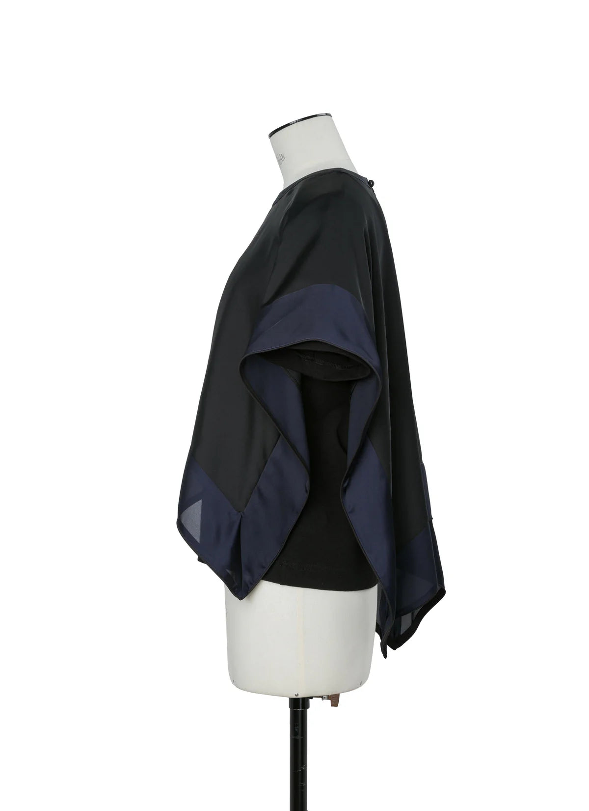 SACAI SATIN X COTTON JERSEY T-SHIRT