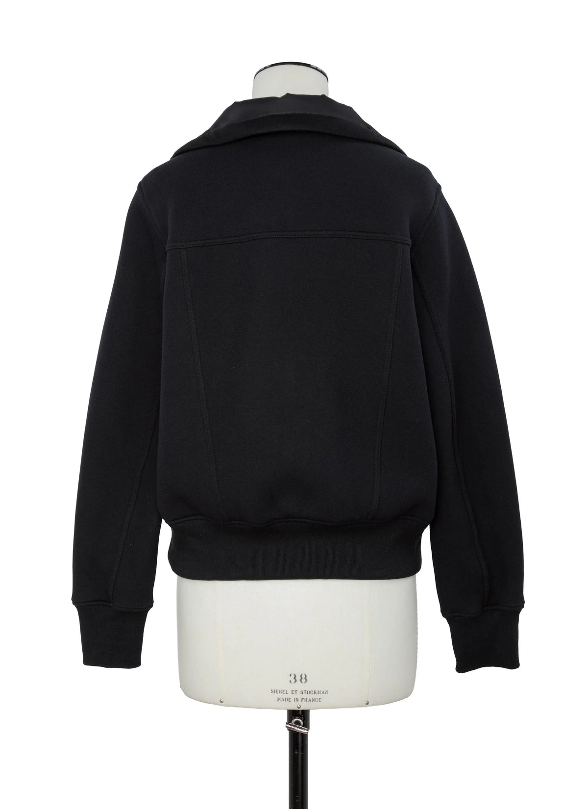 SACAI SPONGE SWEAT BLOUSON BLACK