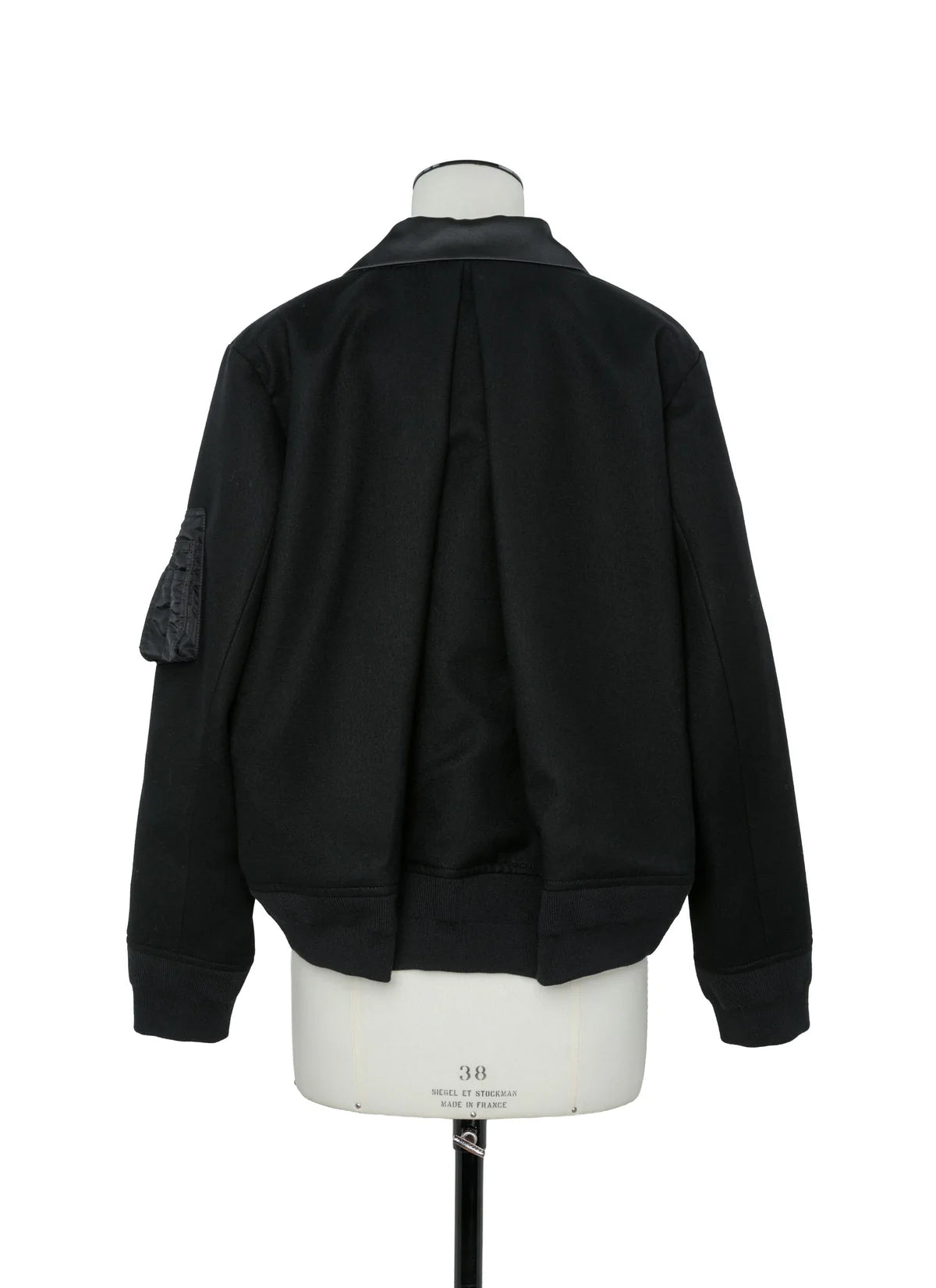 SACAI WOOL X NYLON TWILL JACKET