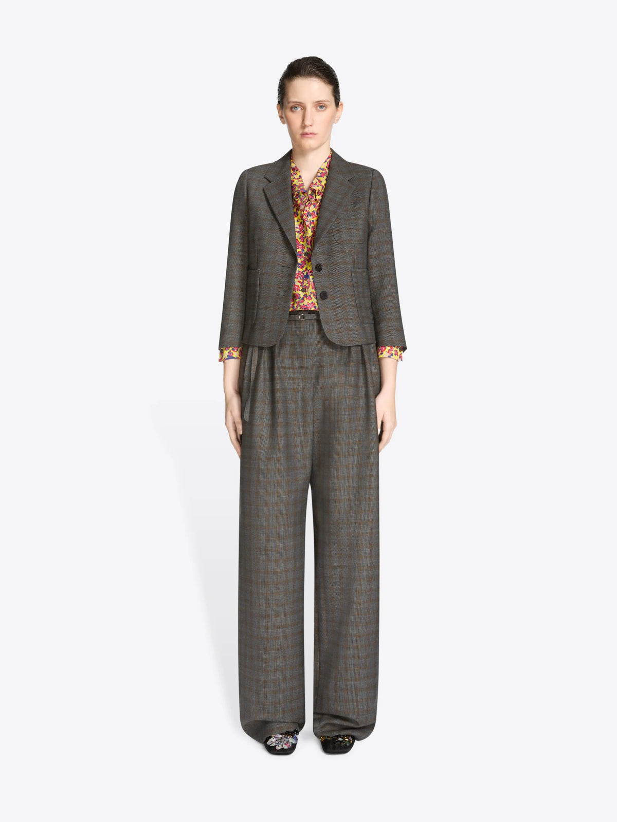 DRIES VAN NOTEN PEACHA BELTED TROUSERS