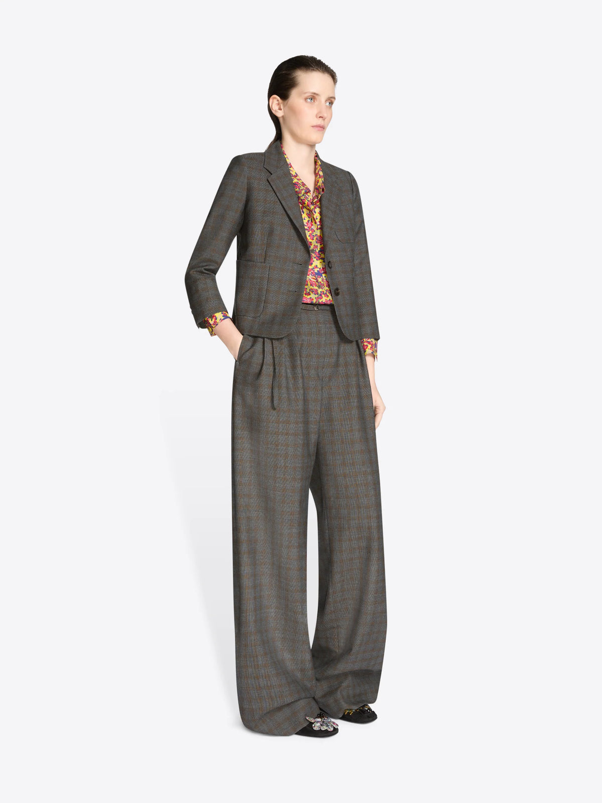 DRIES VAN NOTEN PEACHA BELTED TROUSERS