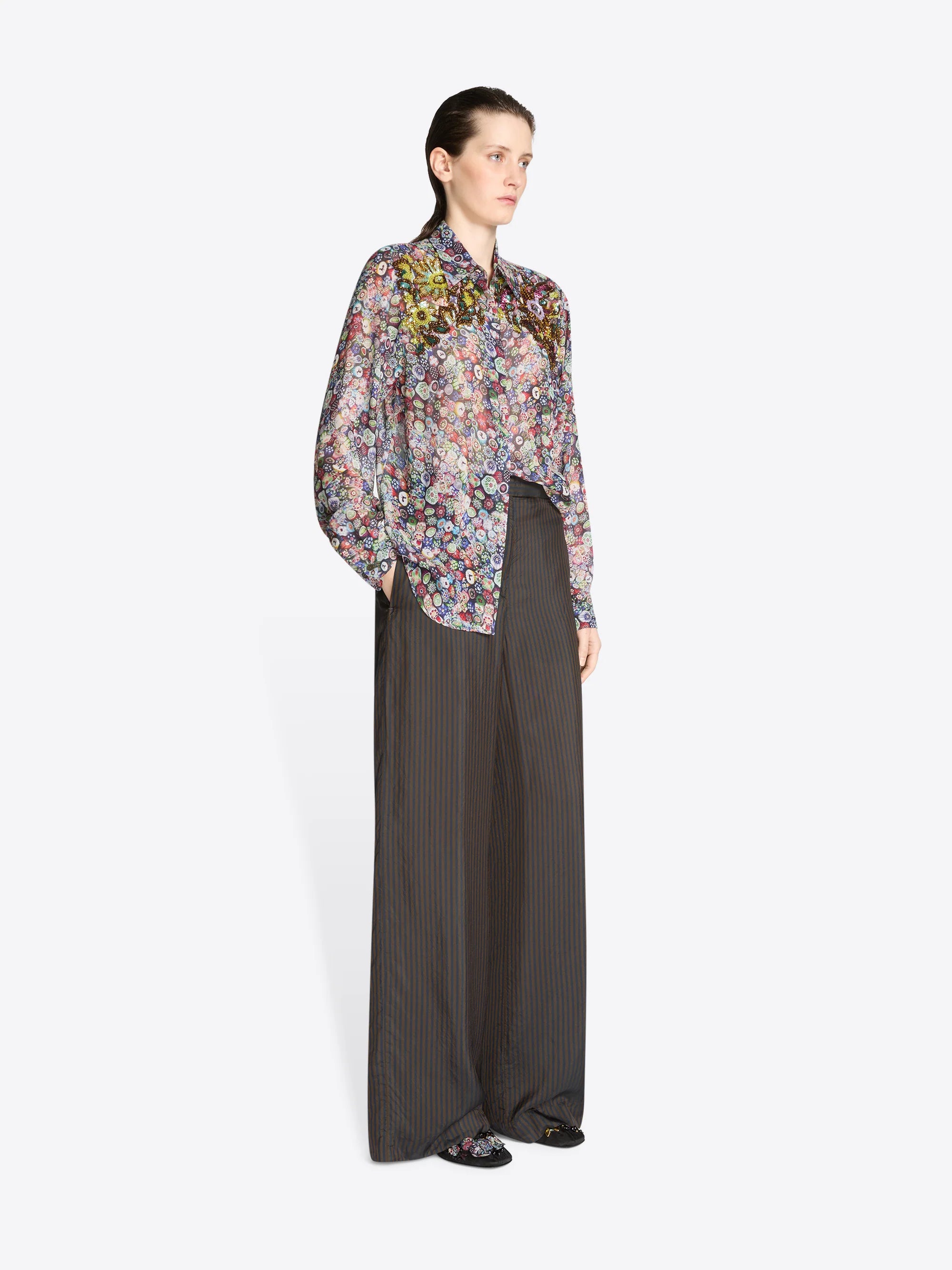 DRIES VAN NOTEN EMBELLISHED CHOWY SHIRT