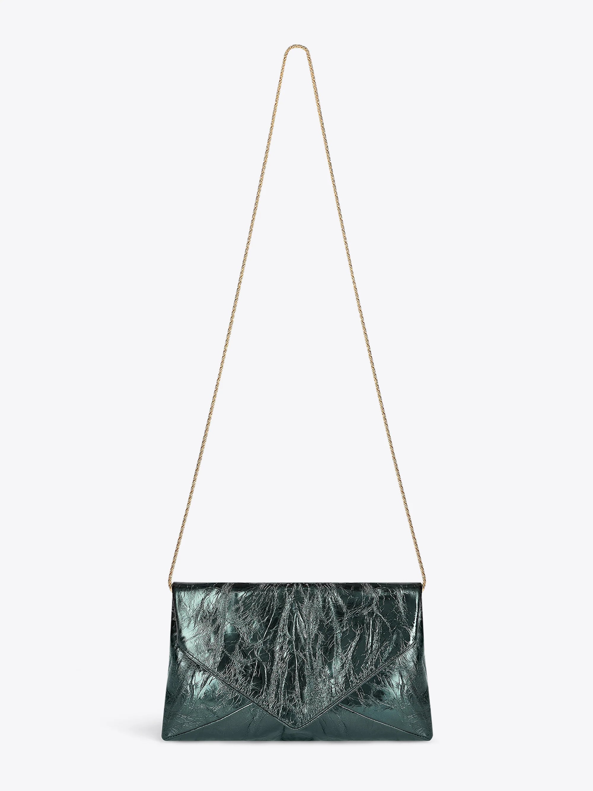 DRIES VAN NOTEN LARGE ENVELOPE BAG FOREST