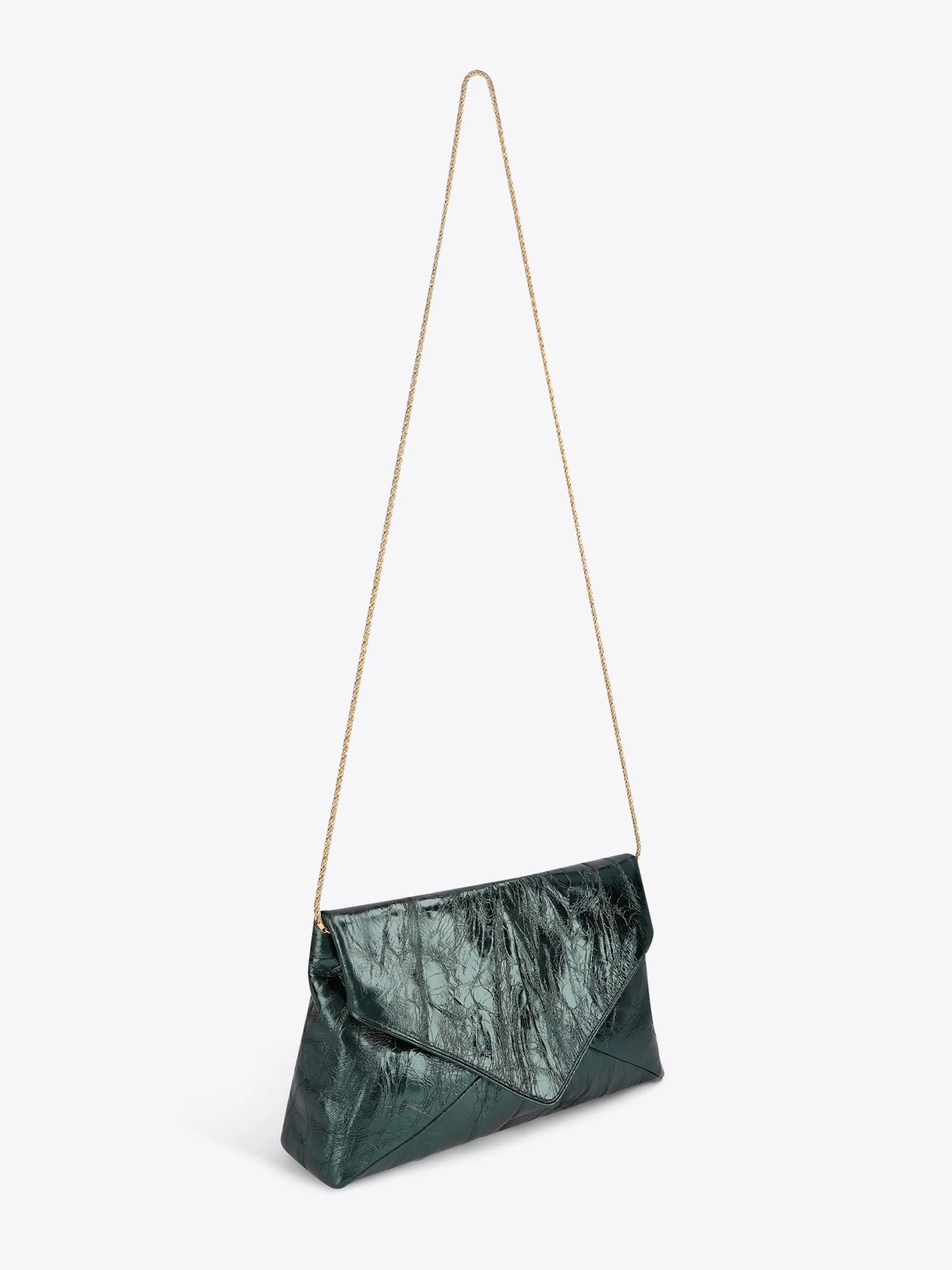 DRIES VAN NOTEN LARGE ENVELOPE BAG FOREST
