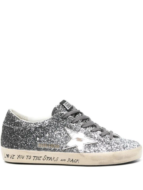 GOLDEN GOOSE SUPERSTAR SILVER & BLACK