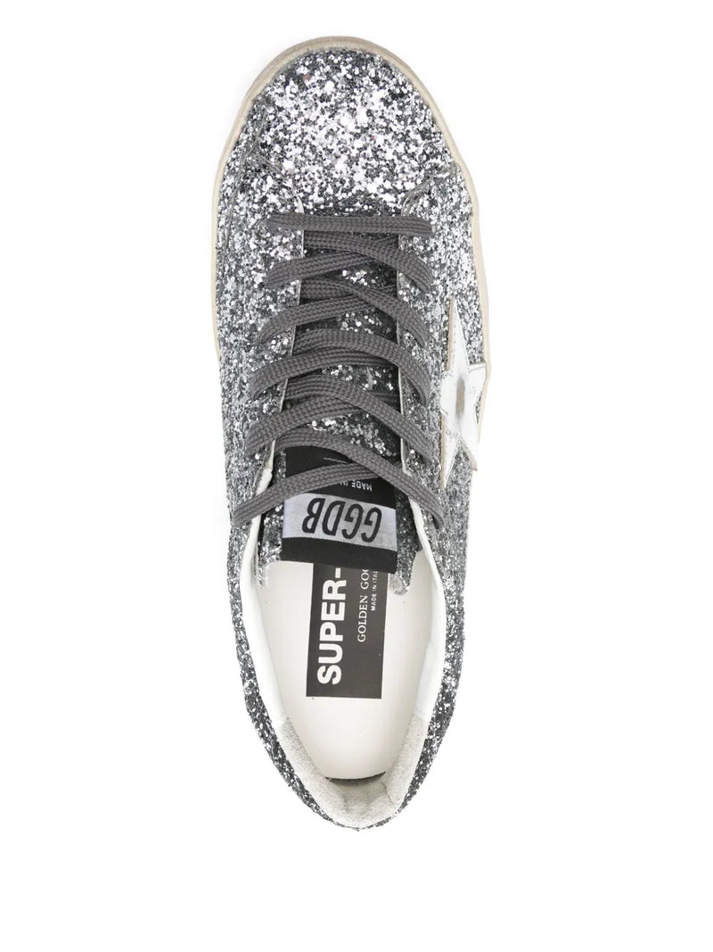 GOLDEN GOOSE SUPERSTAR SILVER & BLACK
