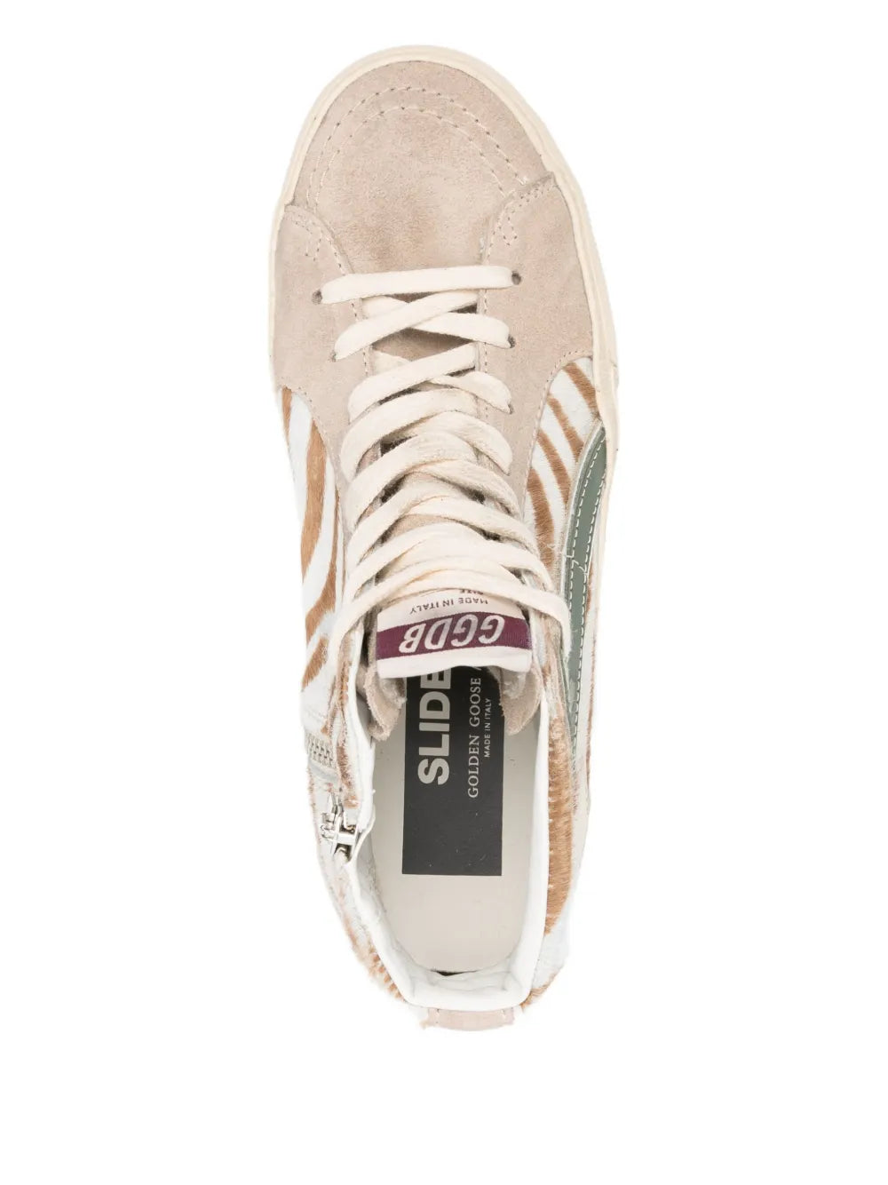 GOLDEN GOOSE SLIDE CLASSIC WITH GREEN SLIDE