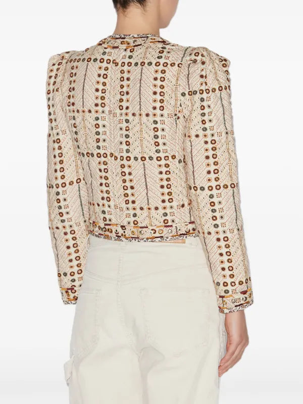 ISABEL MARANT ETOILE CHRISTY JACKET - ECRU