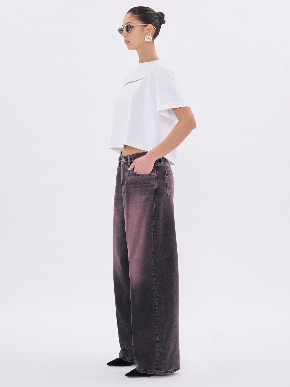 HAIKURE BETHANY PINK BLACK JEANS