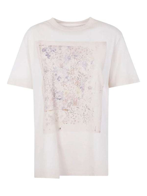 GOLDEN GOOSE FLORAL PRINT T-SHIRT