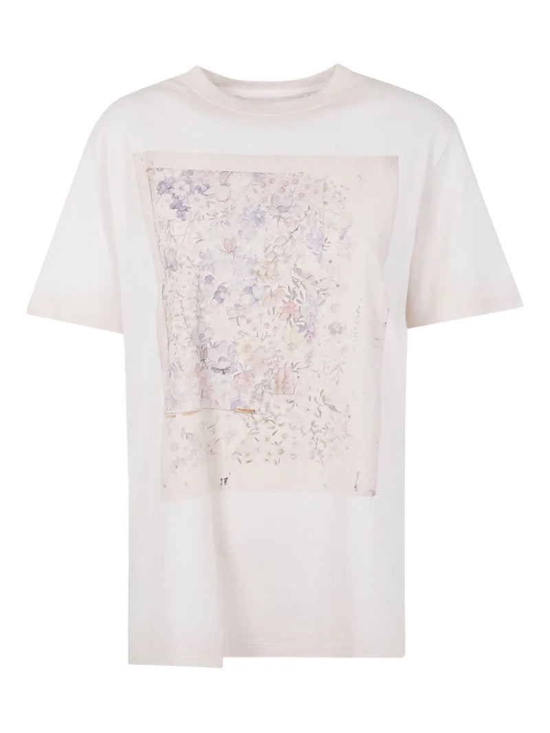 GOLDEN GOOSE FLORAL PRINT T-SHIRT