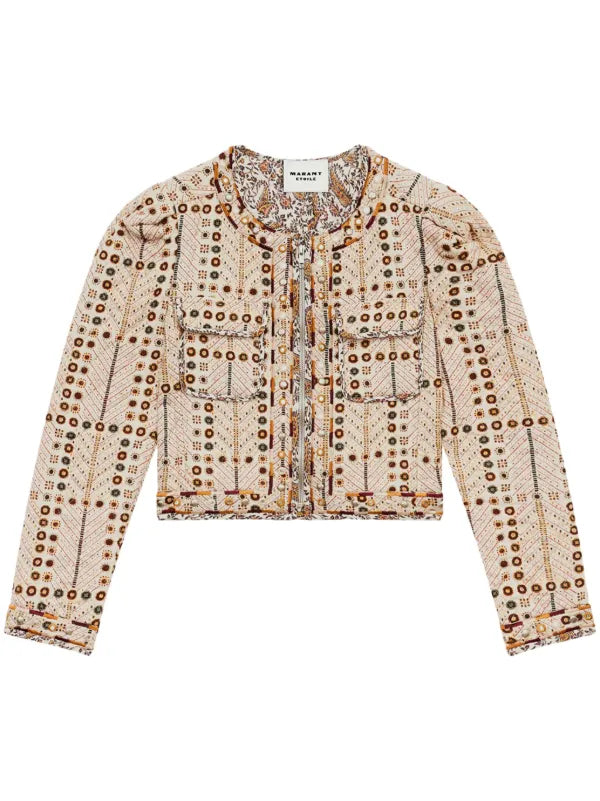 ISABEL MARANT ETOILE CHRISTY JACKET - ECRU