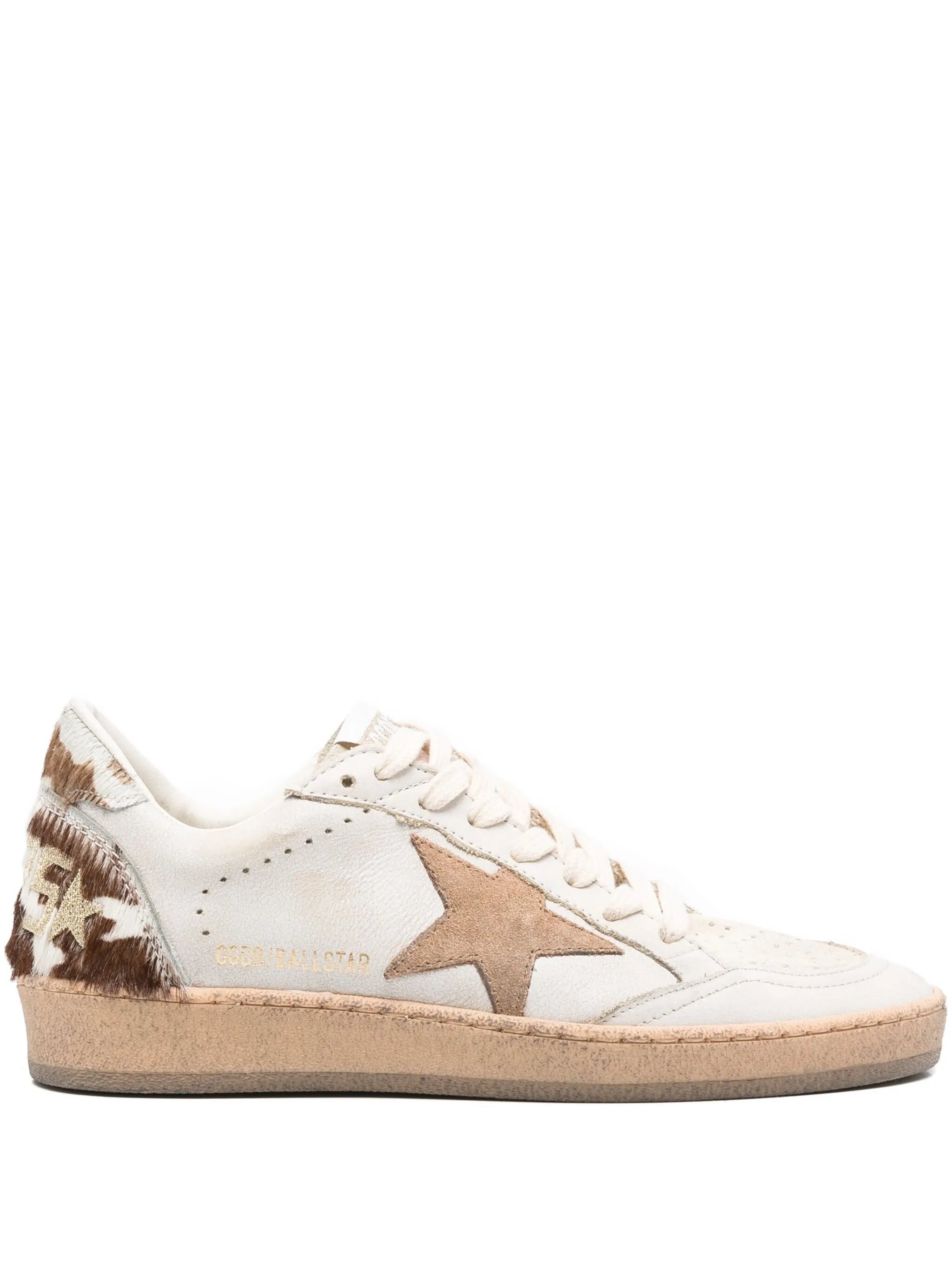 GOLDEN GOOSE BALL-STAR COW PRINT HEEL