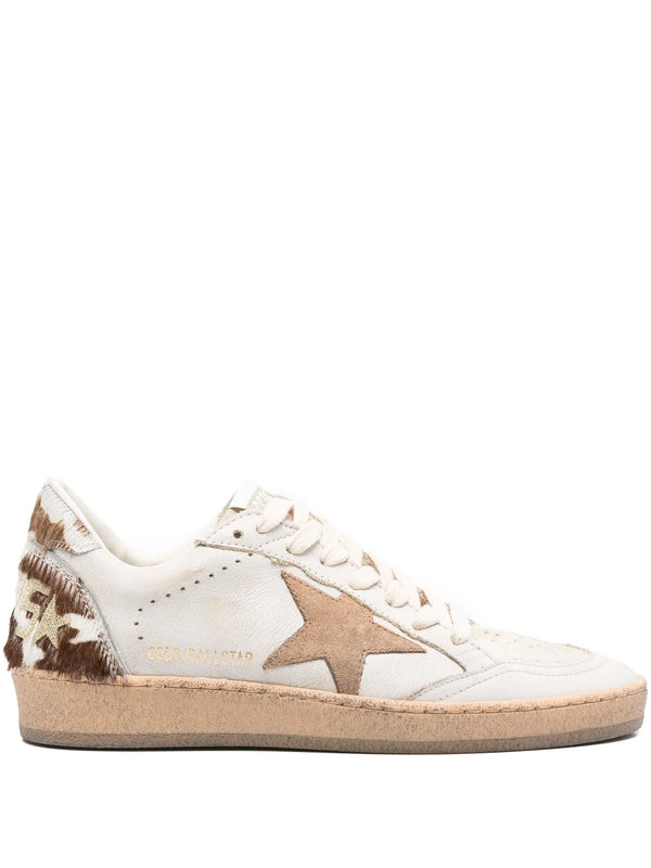 GOLDEN GOOSE BALLSTAR COW PRINT HEEL