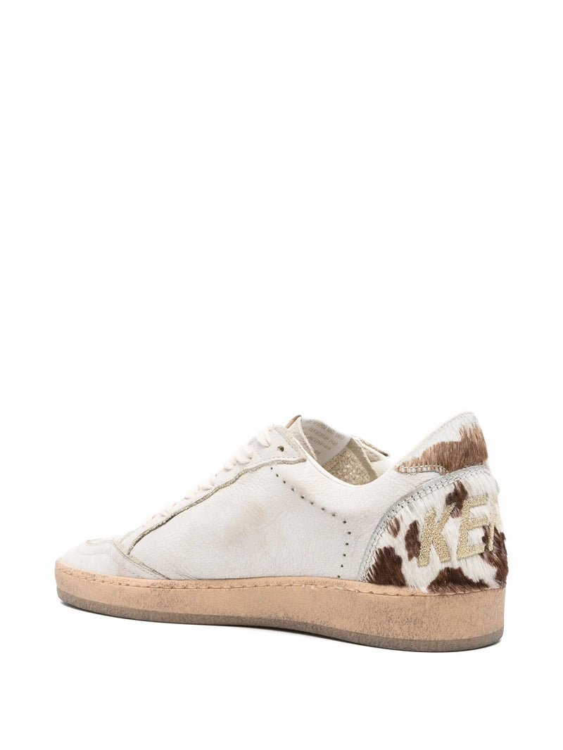 GOLDEN GOOSE BALLSTAR COW PRINT HEEL