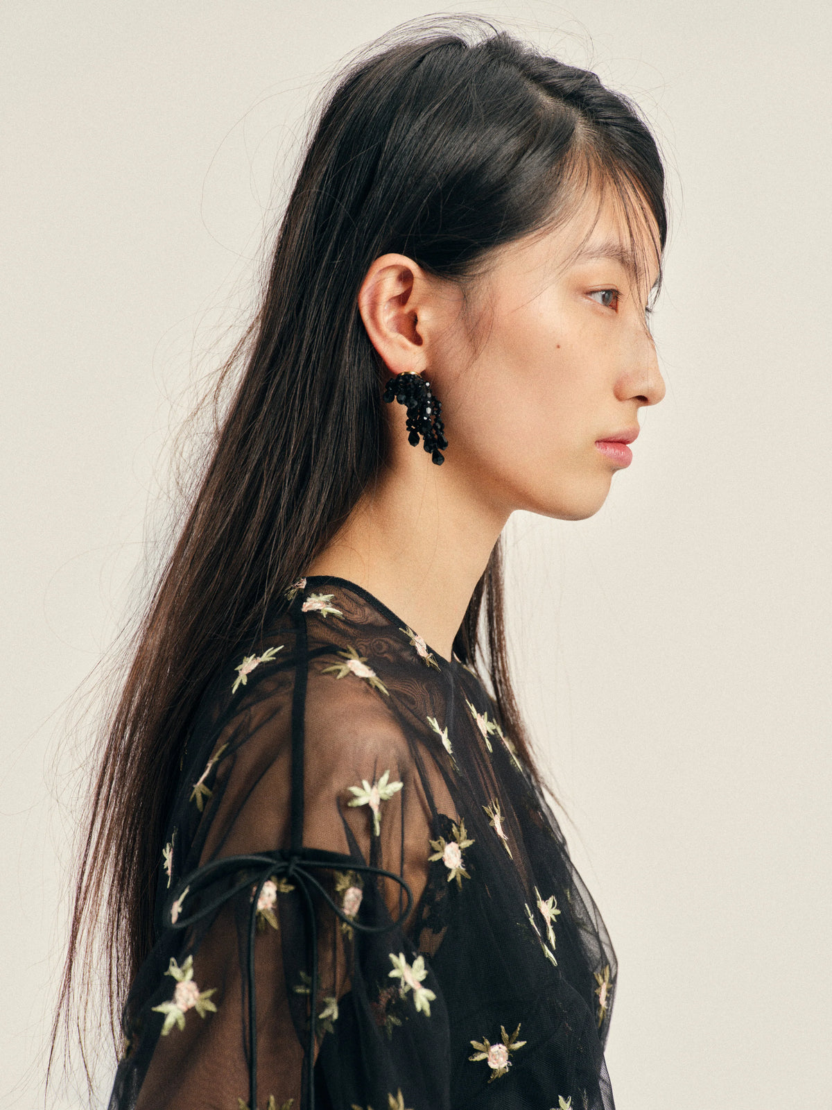 SIMONE ROCHA CLUSTER EARRINGS BLACK