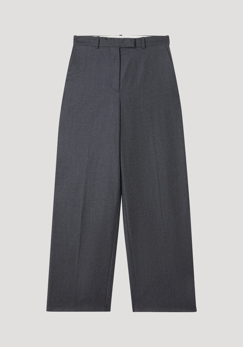 ROHE DARK GREY WIDE LEG TROUSERS