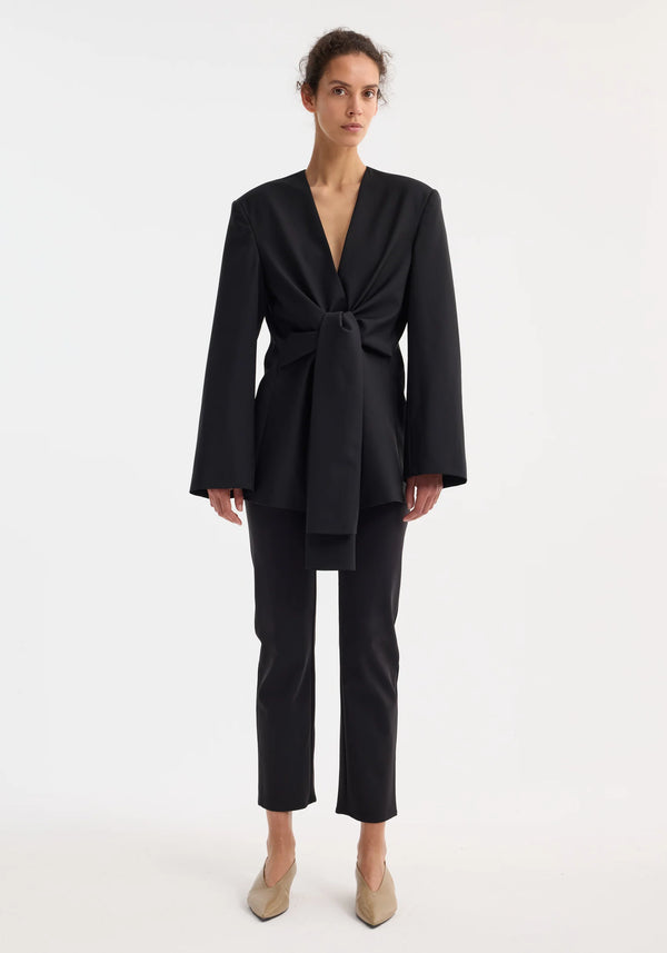 RÓHE CINCHED BLAZER TOP
