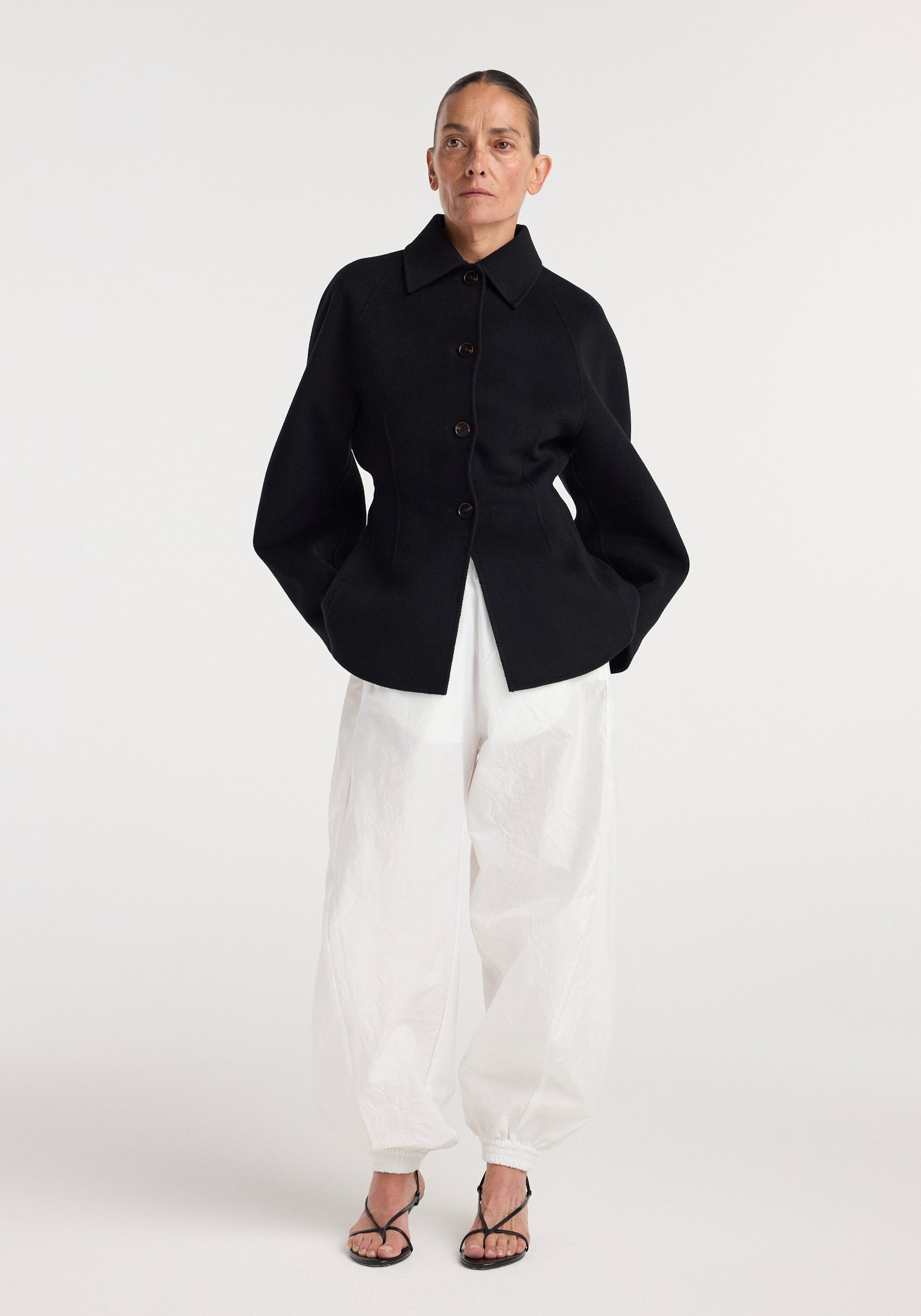 RÓHE DOUBLE-FACED SCULPTURAL JACKET