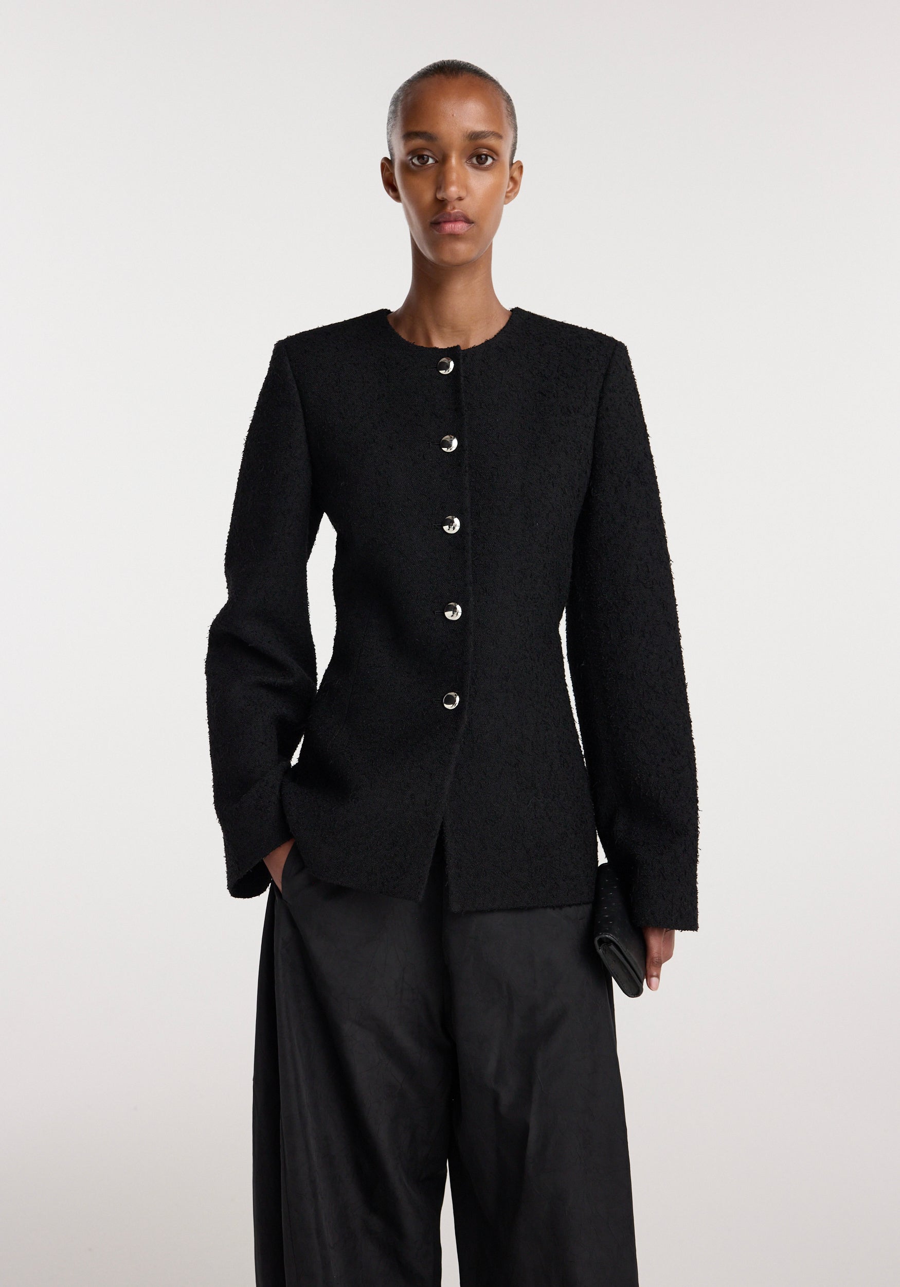 RÓHE BOUCLÉ SHAPED BLAZER