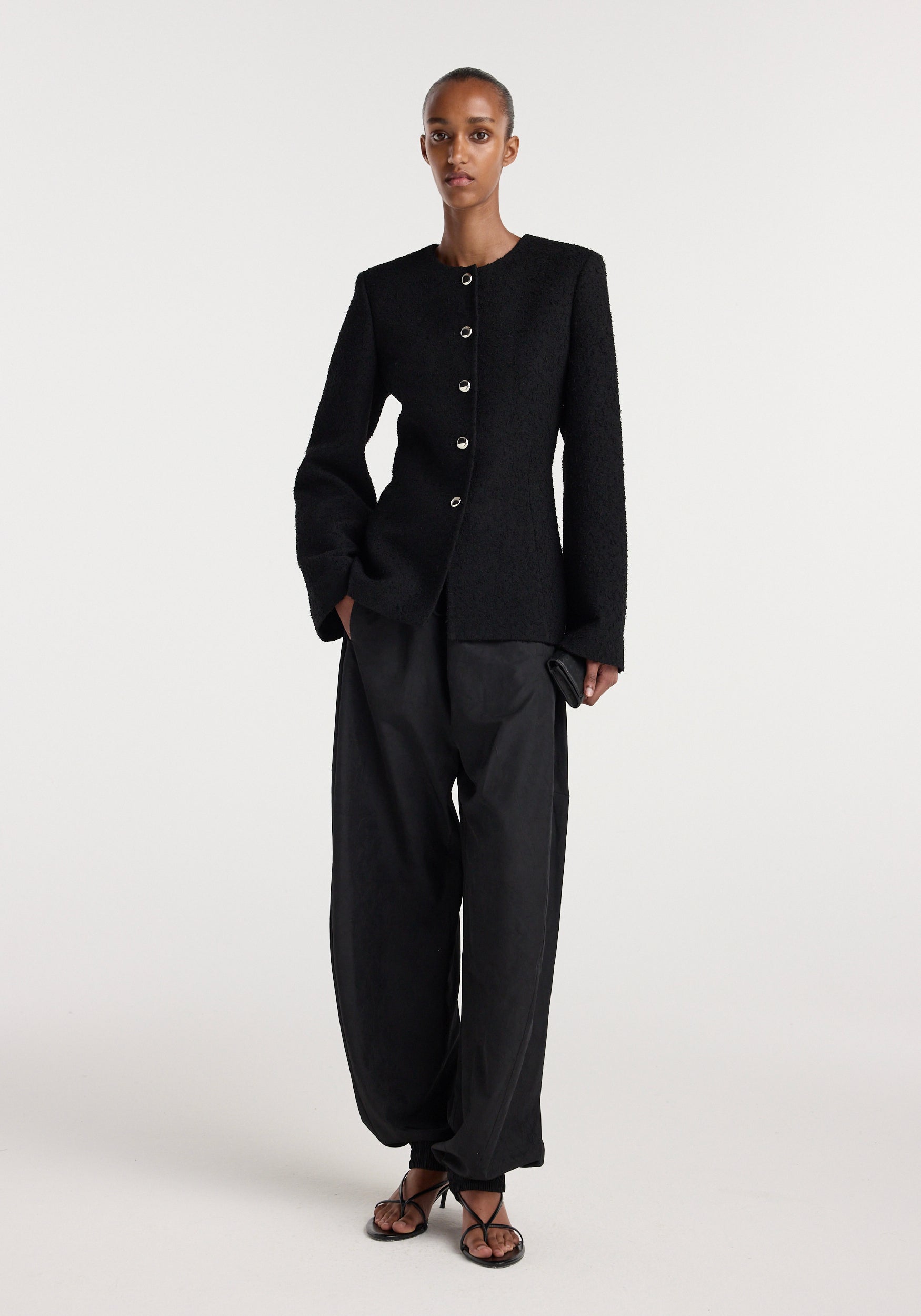 RÓHE BOUCLÉ SHAPED BLAZER