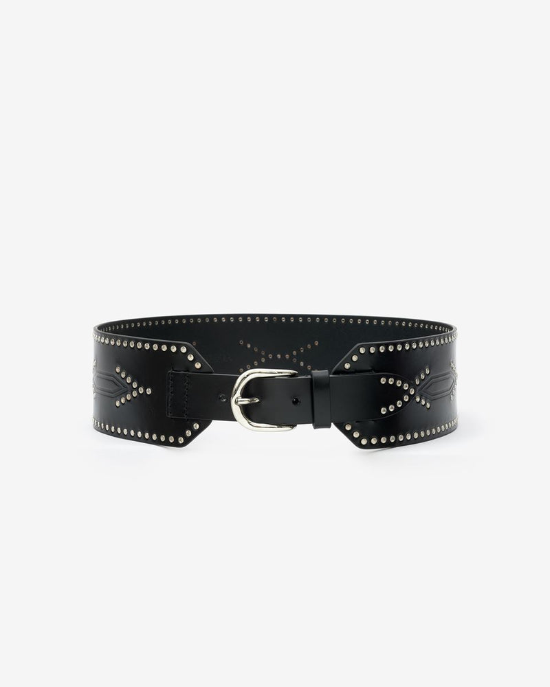 ISABEL MARANT TELMA BELT - BLACK/SILVER