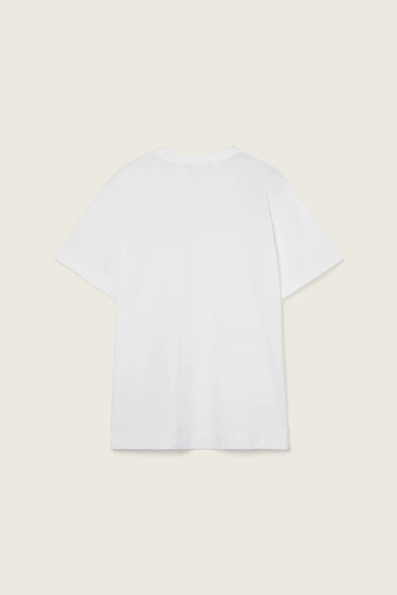 SIMONE ROCHA ROSE SHORT SLEEVE T-SHIRT WHITE