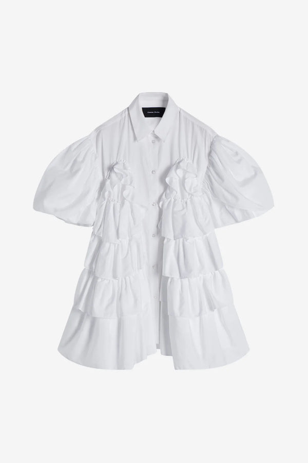 SIMONE ROCHA WHITE FRILL SHIRT