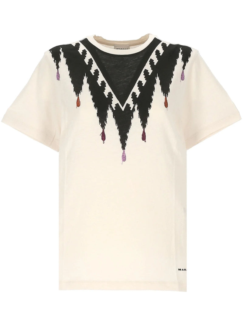 ISABEL MARANT ZEWEL TSHIRT - ECRU