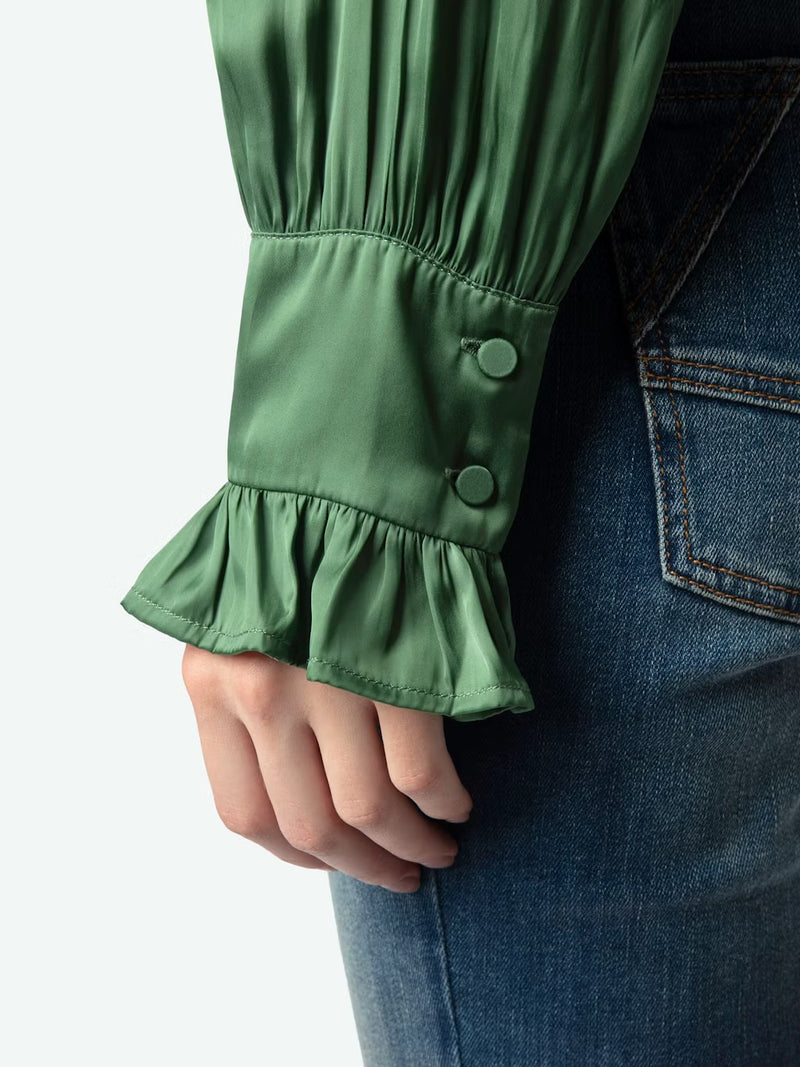 ZADIG & VOLTAIRE THELY SATIN BLOUSE