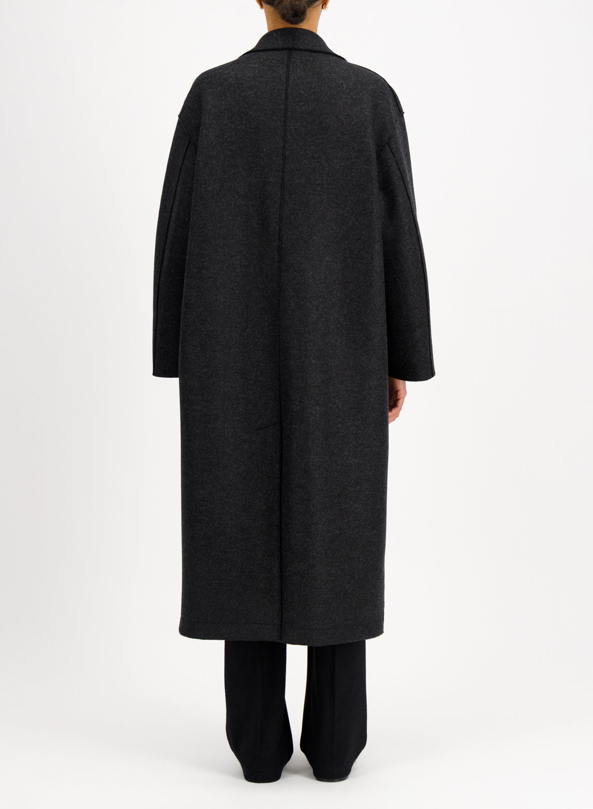 HARRIS WHARF LONDON GRANDAD DOUBLE-BREASTED COAT