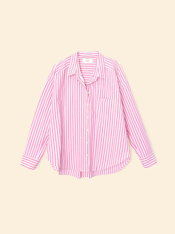 XIRENA ROSE STRIPE JORDY SHIRT
