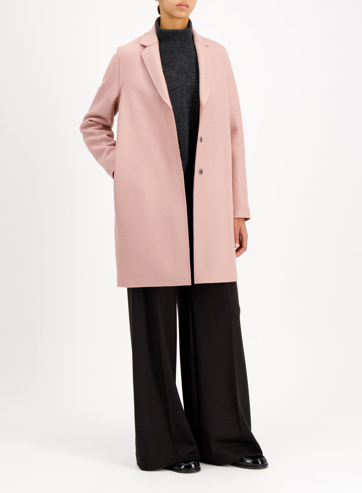 HARRIS WHARF LONDON COCOON COAT