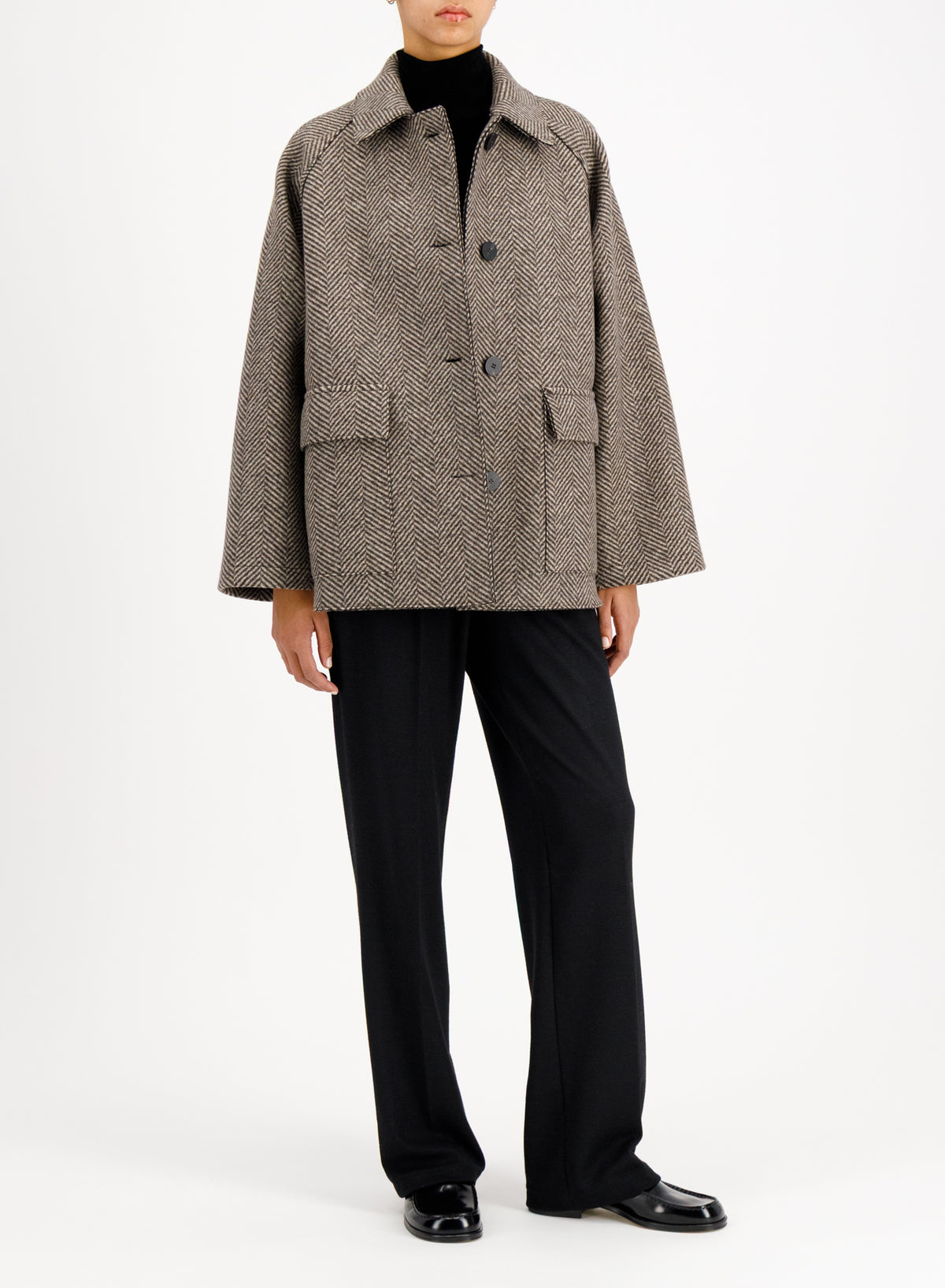HARRIS WHARF LONDON RAGLAN JACKET