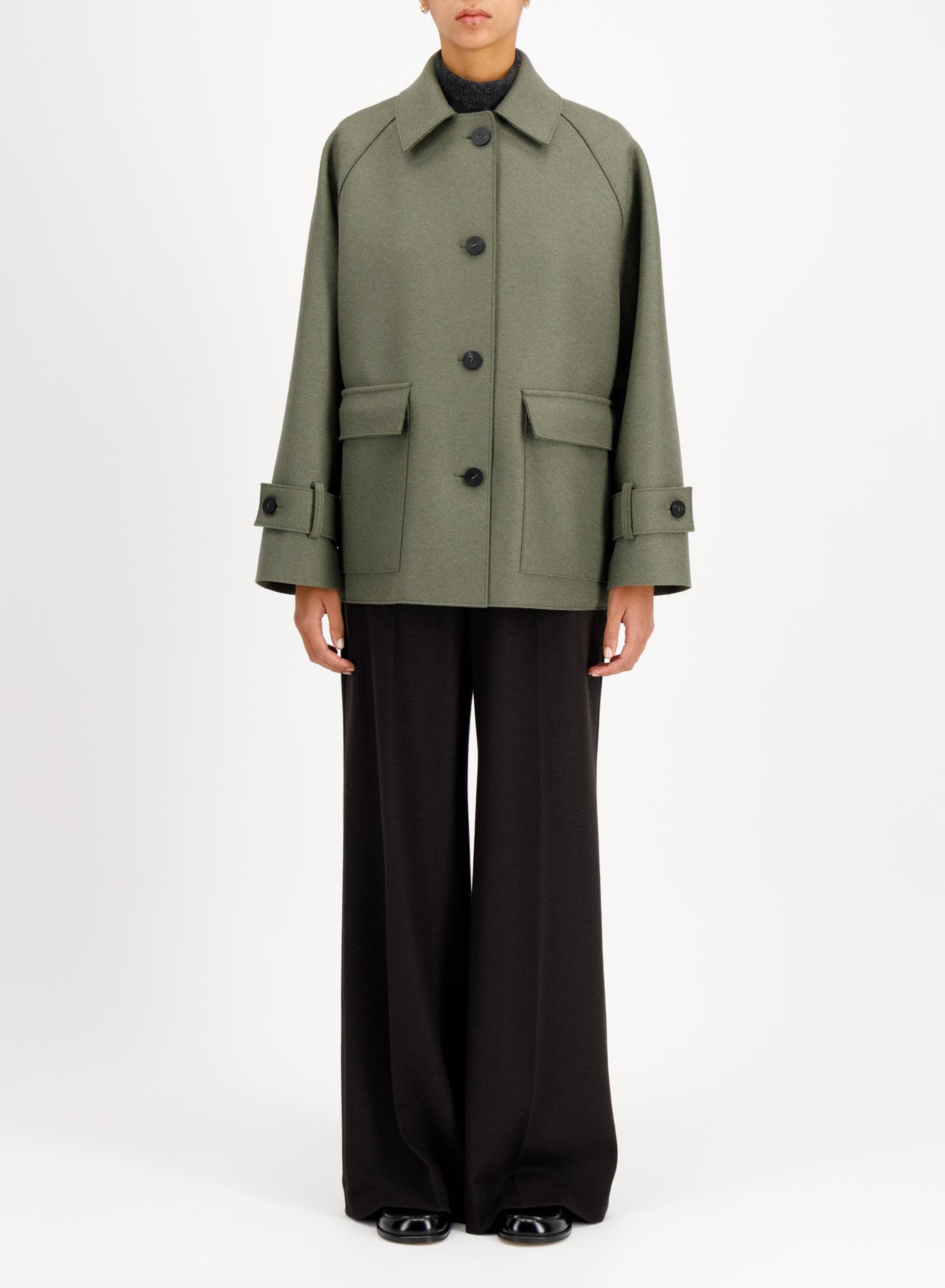 HARRIS WHARF LONDON RAGLAN JACKET