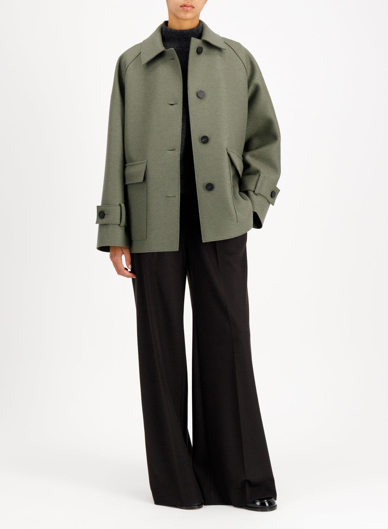 HARRIS WHARF LONDON RAGLAN JACKET