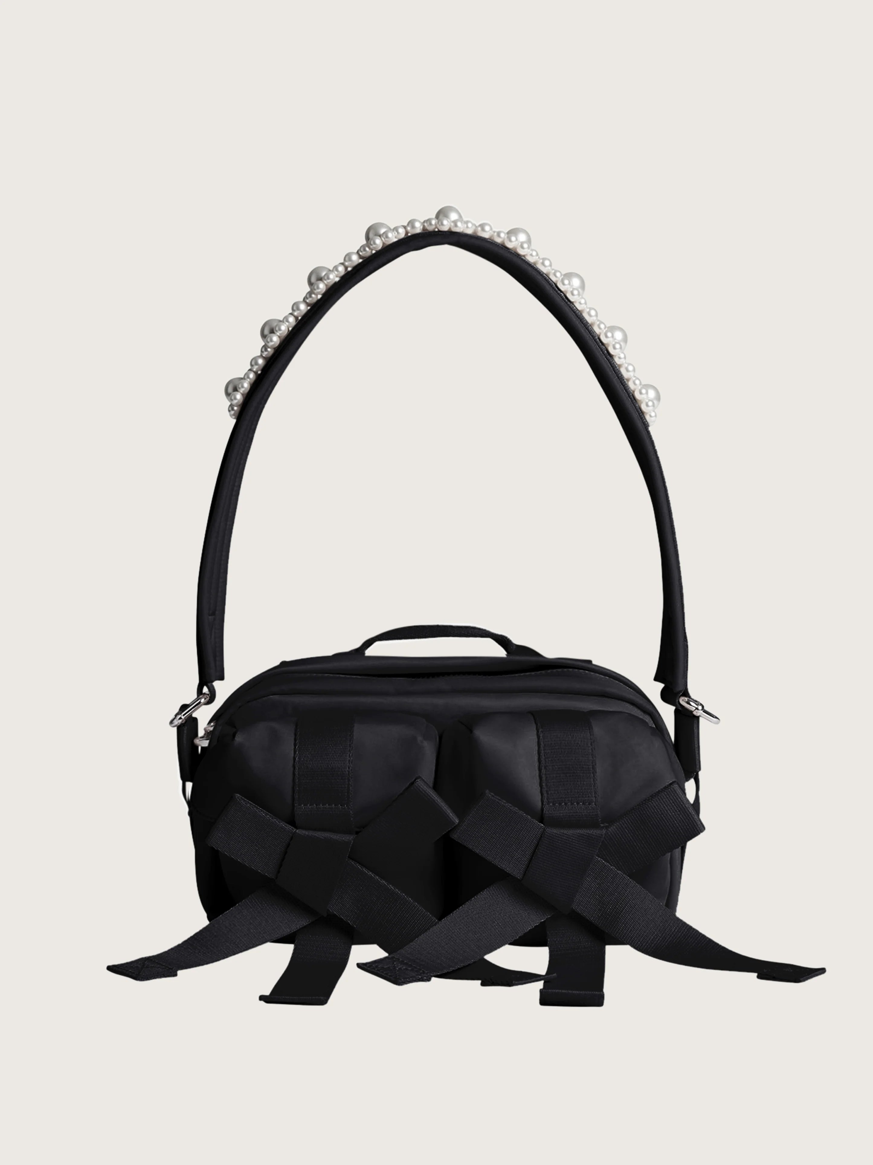 SIMONE ROCHA BEADED CLASSIC BOW CROSSBODY BAG